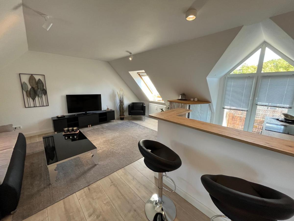 Attraktives Appartement Im Stadtzentrum Plauen Balkon Lift Extérieur photo